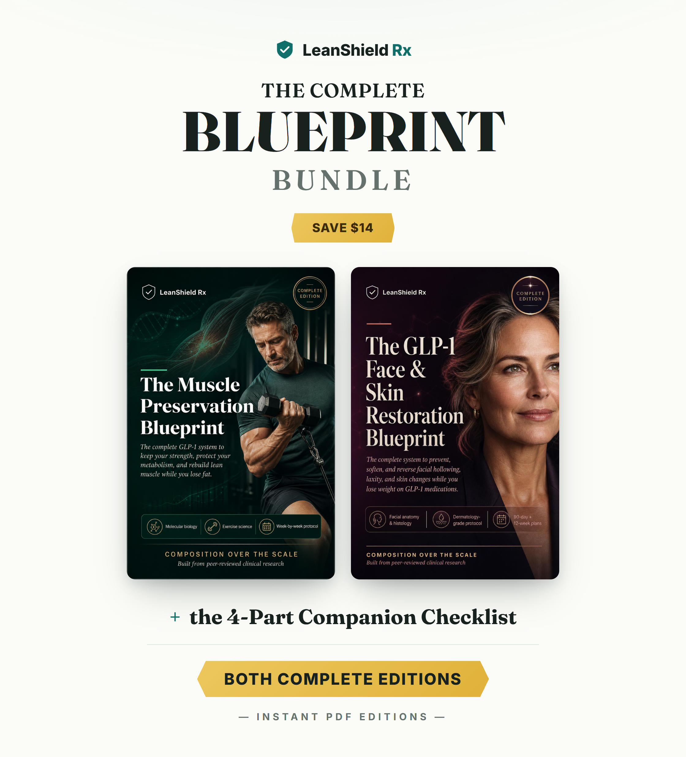 The Complete Blueprint Bundle — Muscle Preservation + GLP-1 Face & Skin Restoration